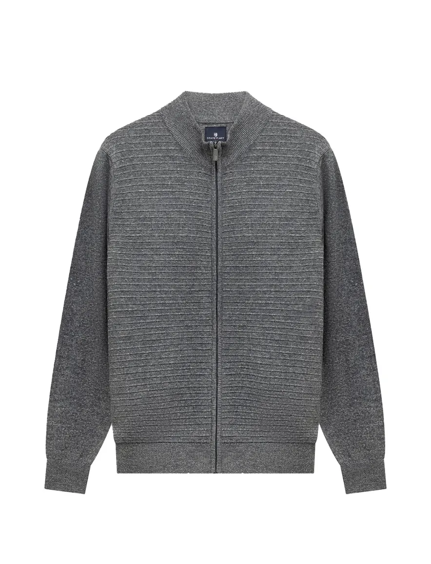 State of Art vest blauw effen