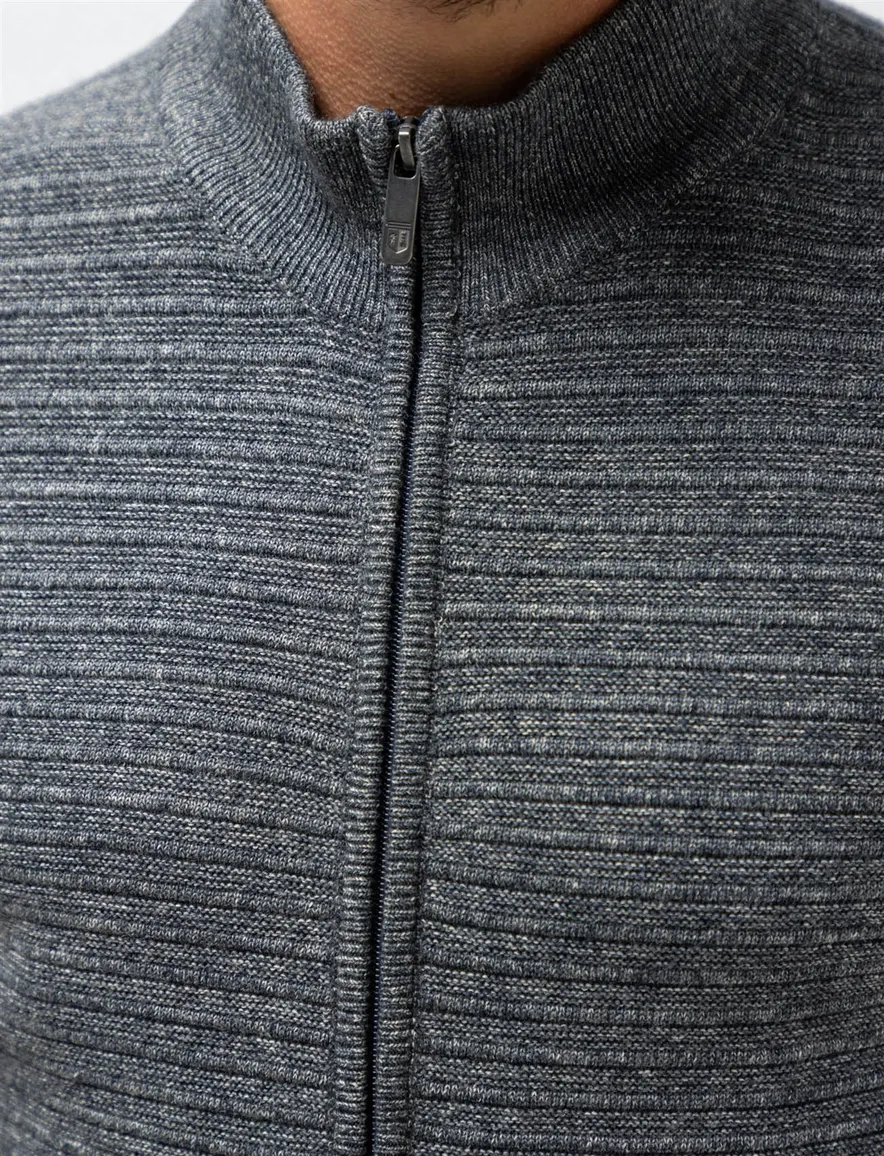 State of Art vest blauw effen