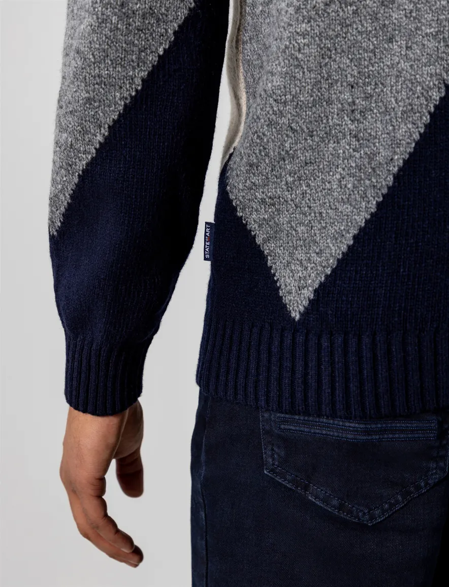 Trui State of Art donkerblauw