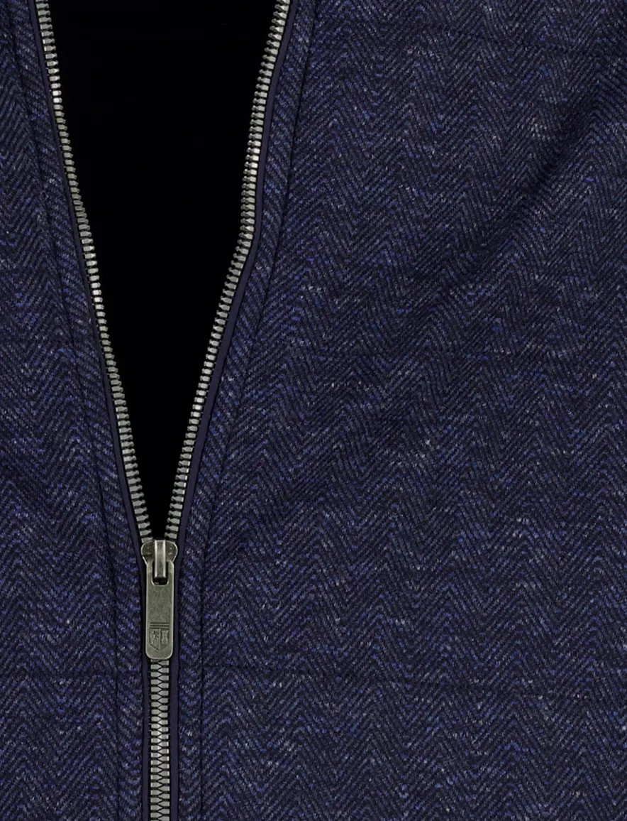 State of Art vest donkerblauw geprint outdoor