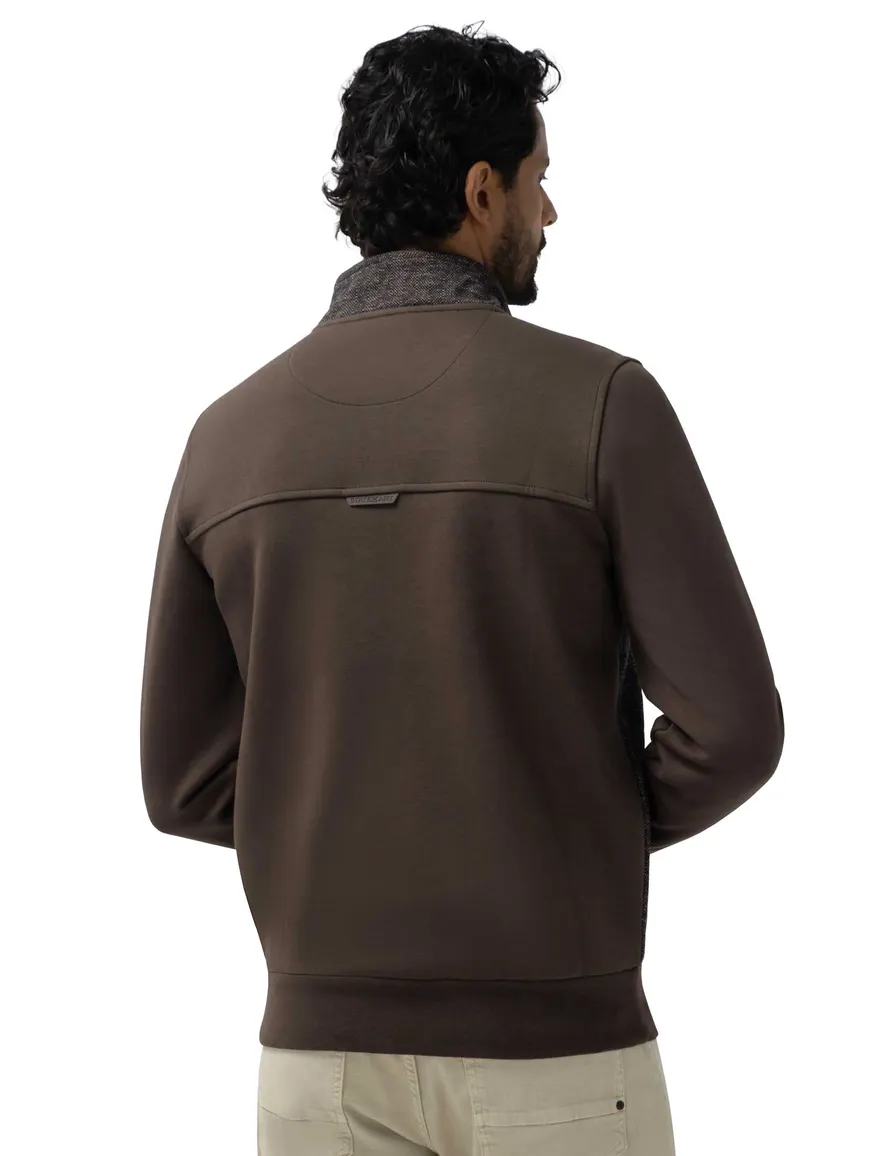 State of Art sweatvest bruin gemeleerd