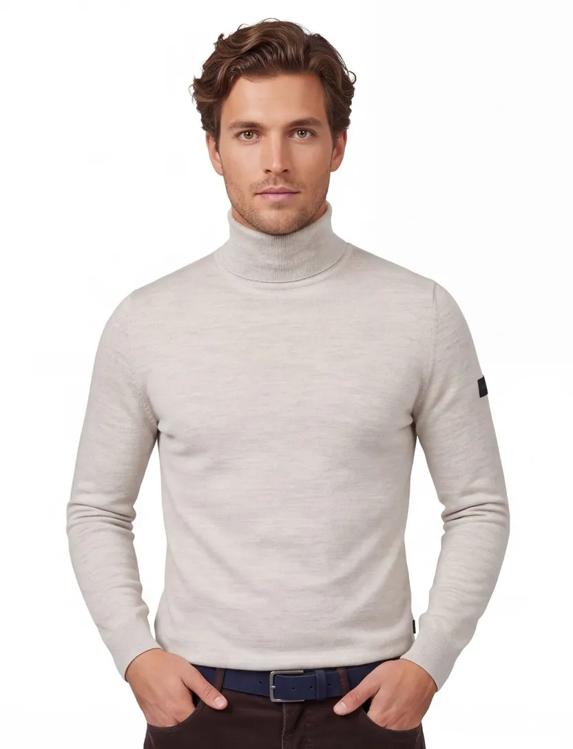 Coltrui Cavallaro beige merinowol