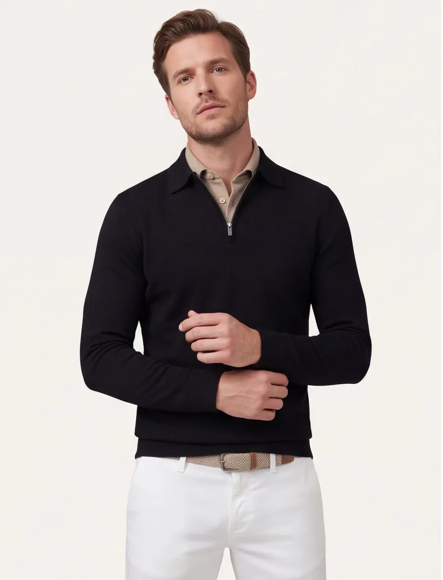 Poloshirt Cavallaro zwart 118265022-Black