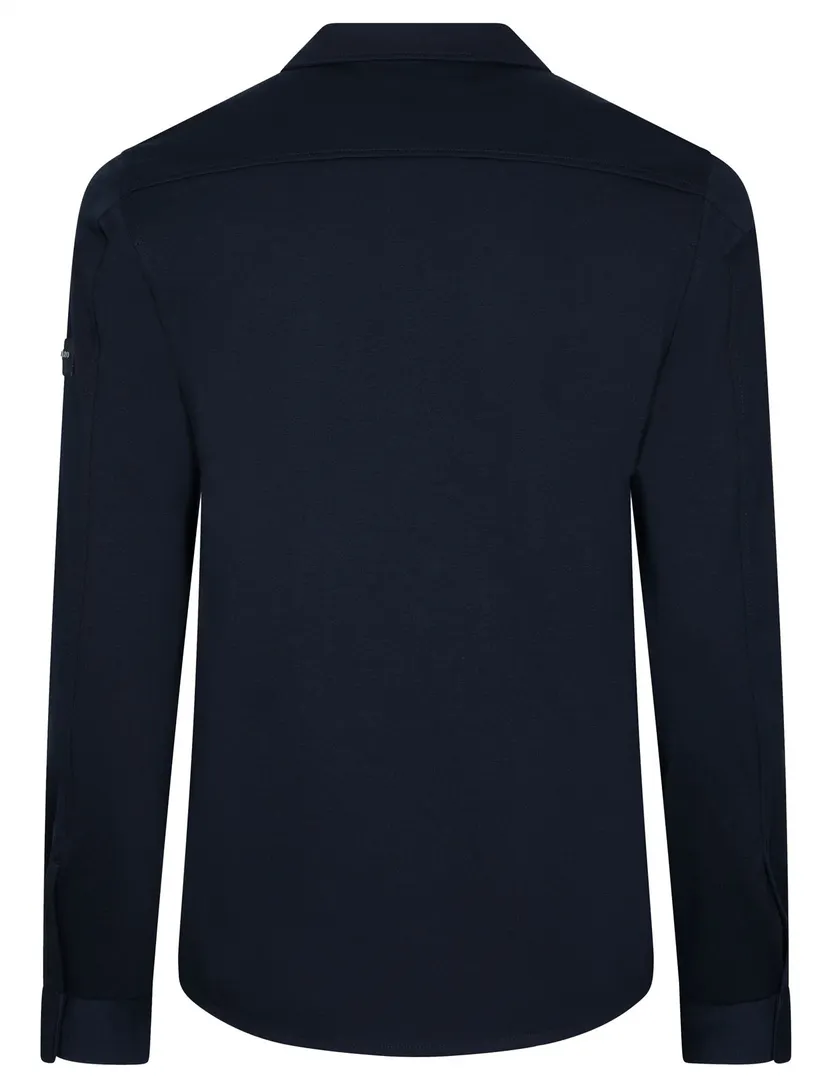 Overshirts Cavallaro donkerblauw met borstzak