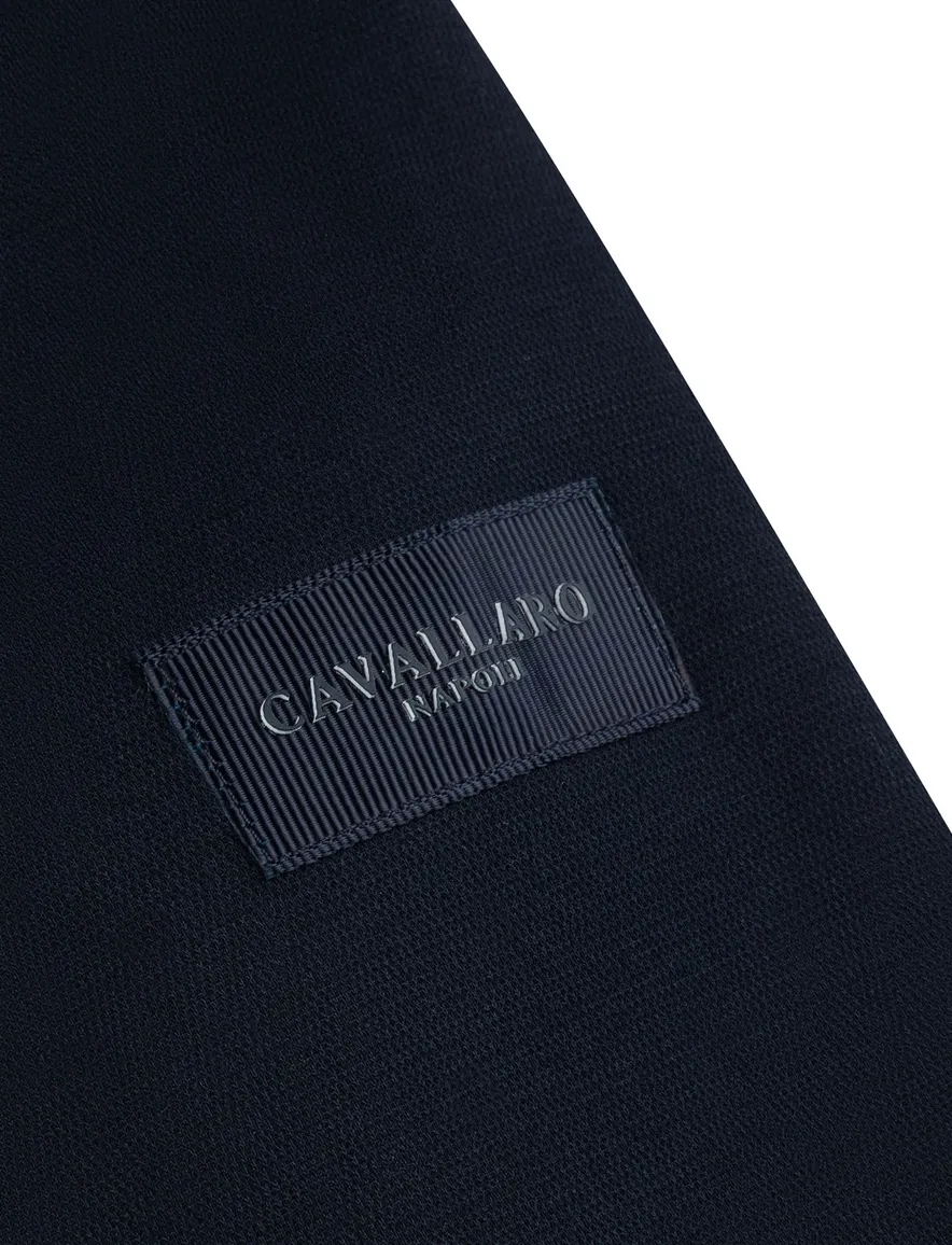 Cavallaro overshirt donkerblauw met borstzak