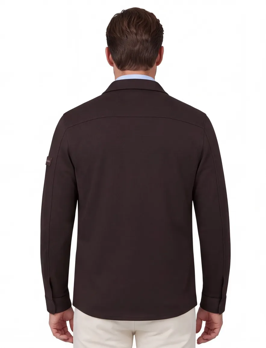 Overshirt Cavallaro bruin Zeradino