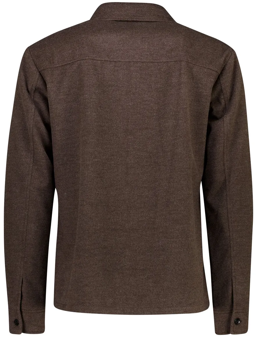 Gentiluomo overshirt bruin met borstzak