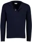 Gentiluomo half zip trui donkerblauw met knopen