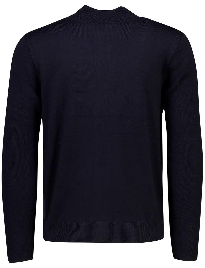 Vest Gentiluomo donkerblauw merinowol