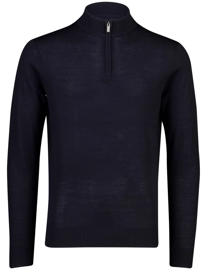 Trui Gentiluomo donkerblauw merinowol
