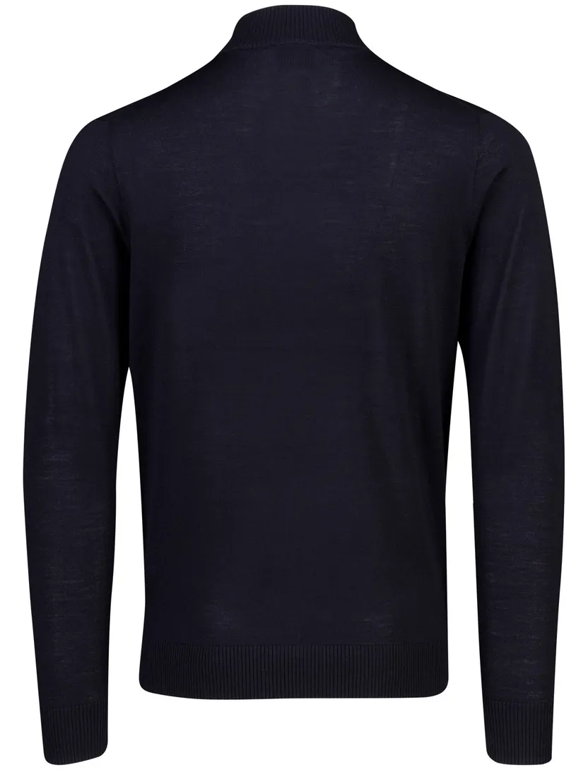 Trui Gentiluomo donkerblauw merinowol