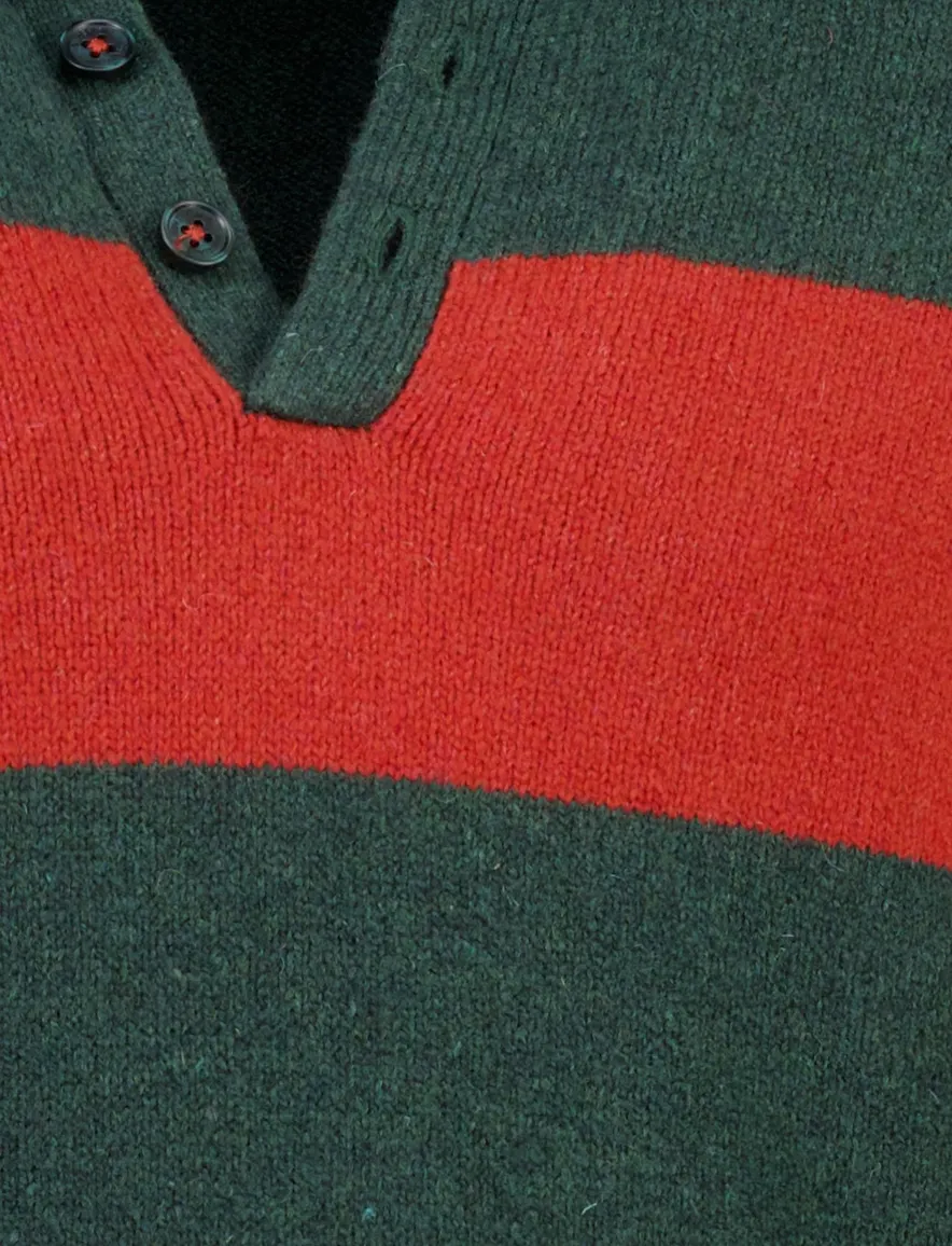 Poloshirt New Zealand groen 26HN288-DARK HUNTER MELAN