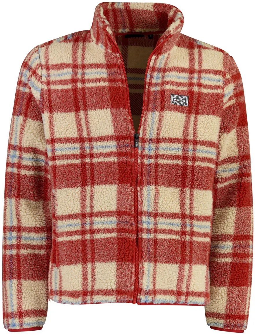 New Zealand vest outdoor rusty oranje geruit
