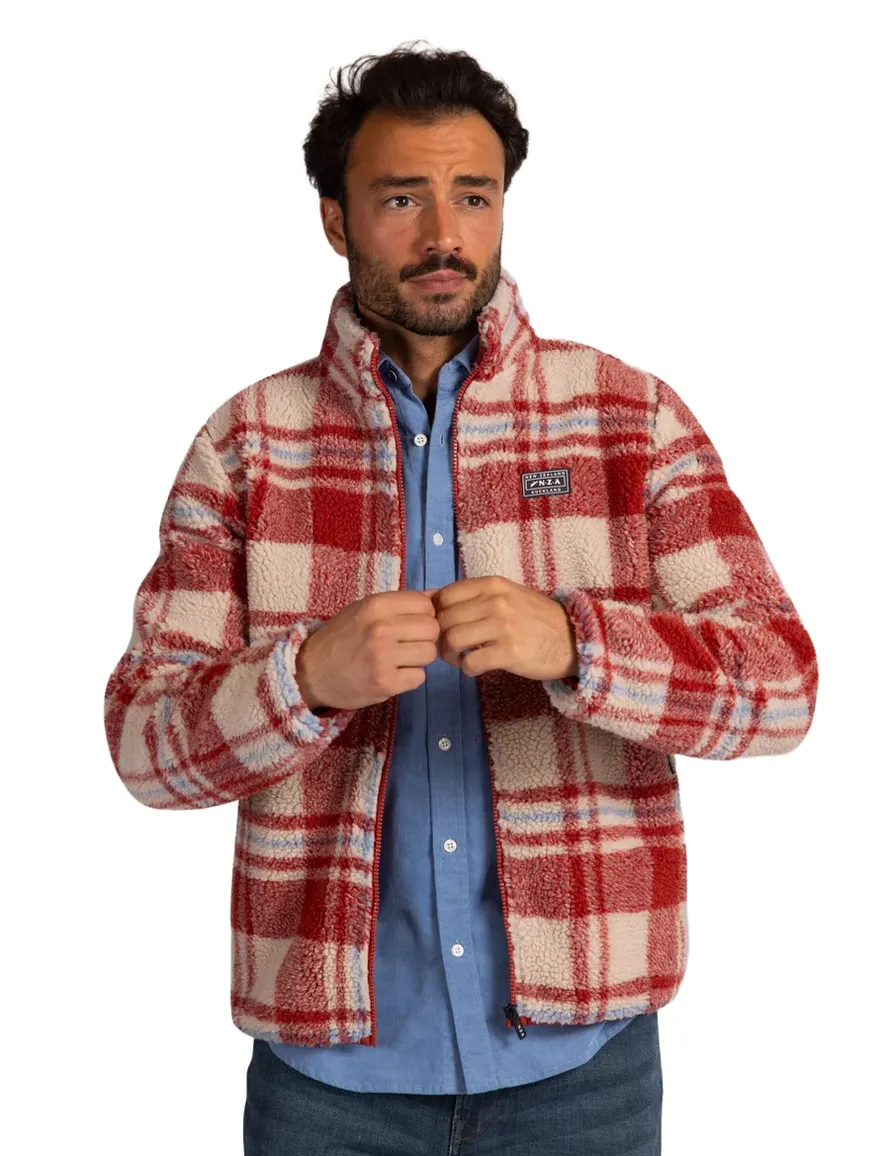 New Zealand vest outdoor rusty oranje geruit