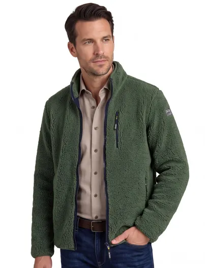 New Zealand New Zealand vest groen met borstzak
