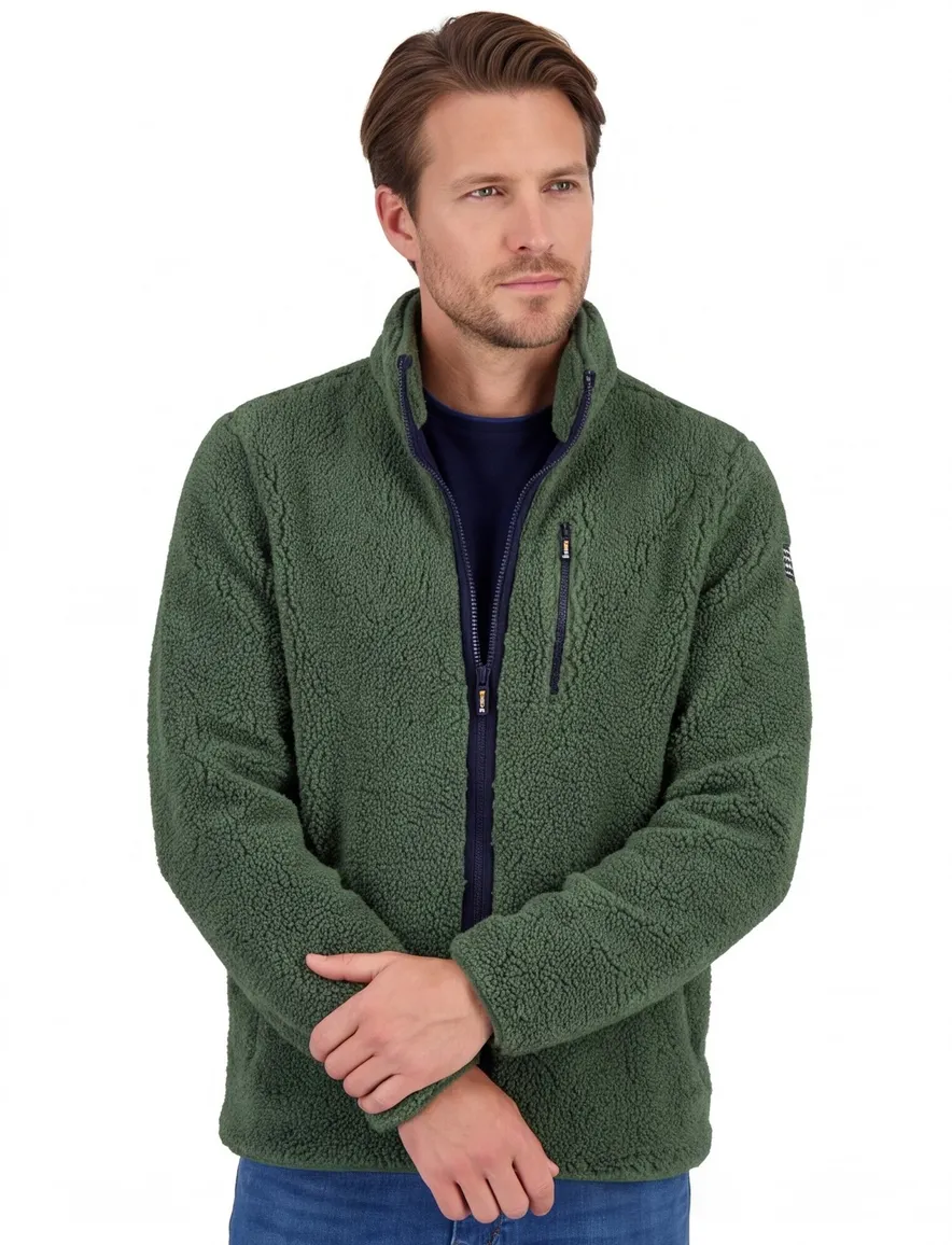 New Zealand vest groen met borstzak
