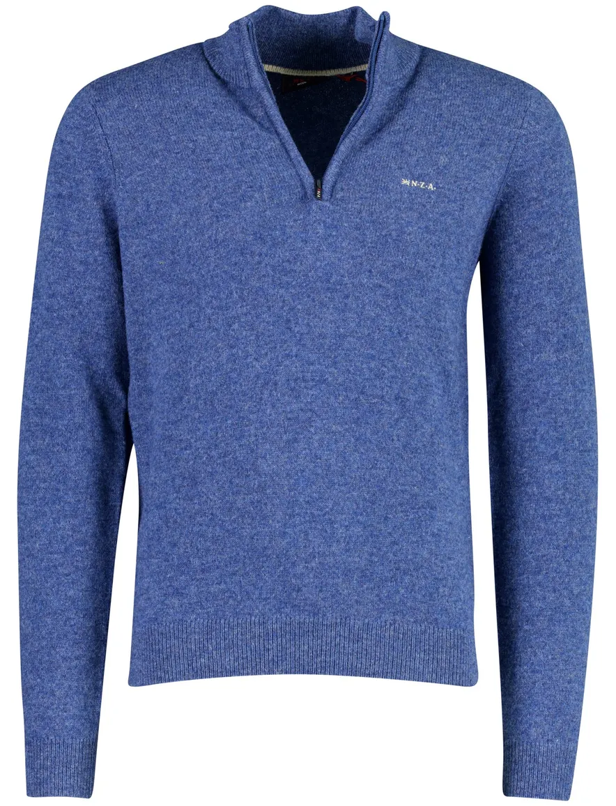 Trui New Zealand blauw 26HN402-CAPRI BLUE MELANG