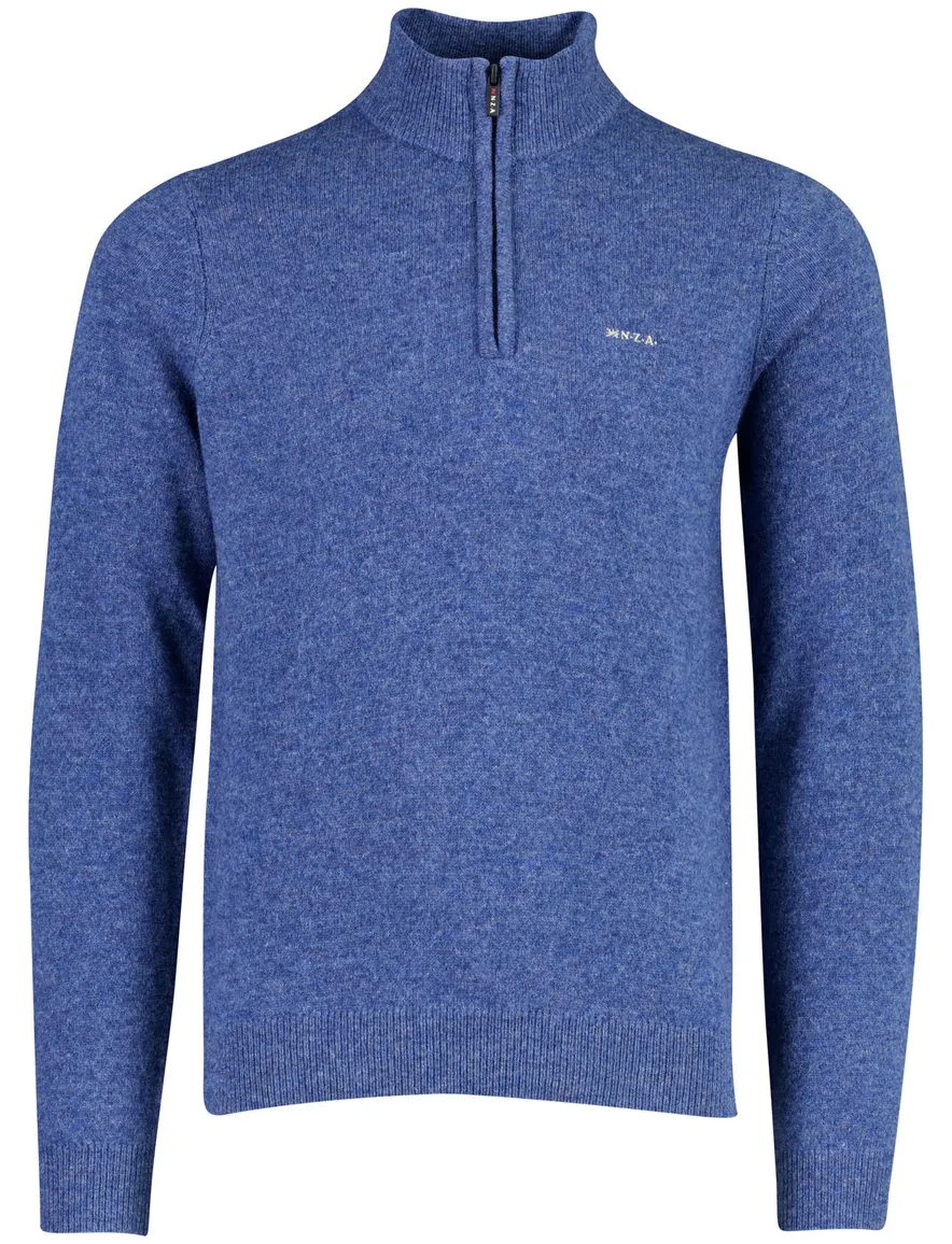 Trui New Zealand blauw 26HN402-CAPRI BLUE MELANG