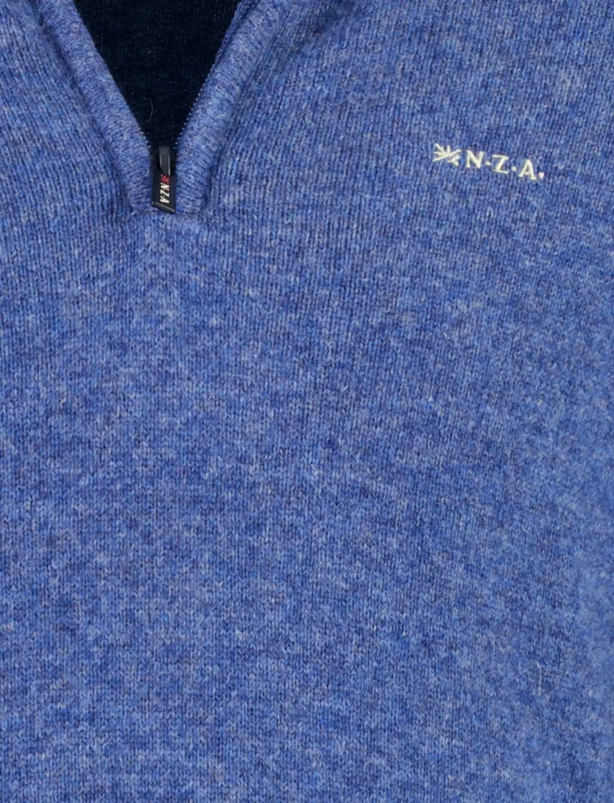 Trui New Zealand blauw 26HN402-CAPRI BLUE MELANG