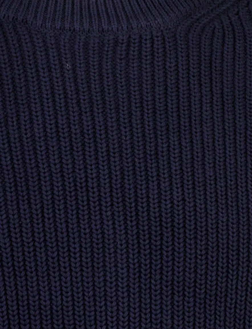 New Zealand trui donkerblauw gebreid