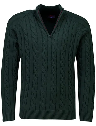 New Zealand Trui New Zealand groen grof gebreid