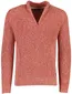 New Zealand trui rood gemeleerd gebreid half zip