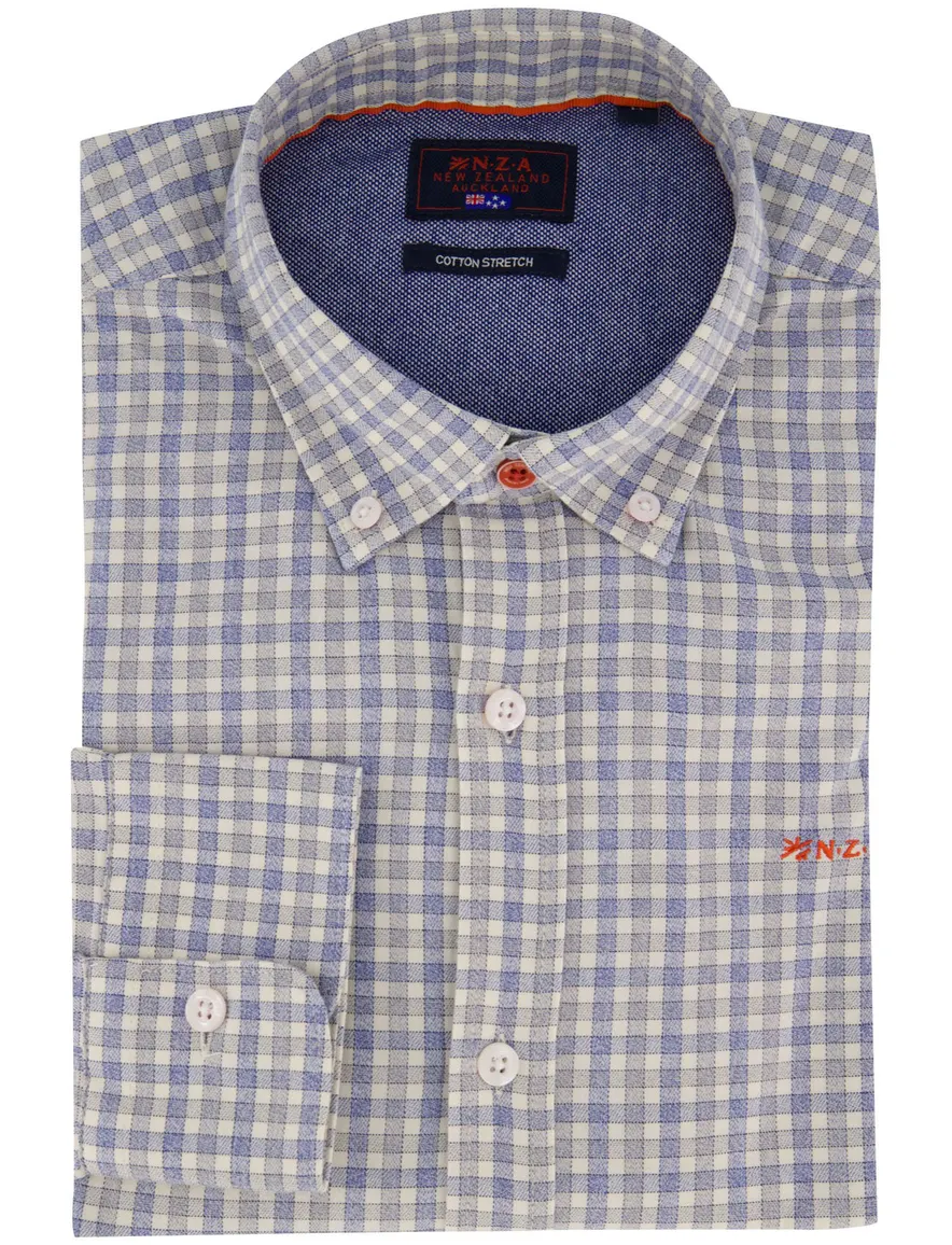 Overhemd New Zealand lichtblauw 26HN513-CAPRI BLUE