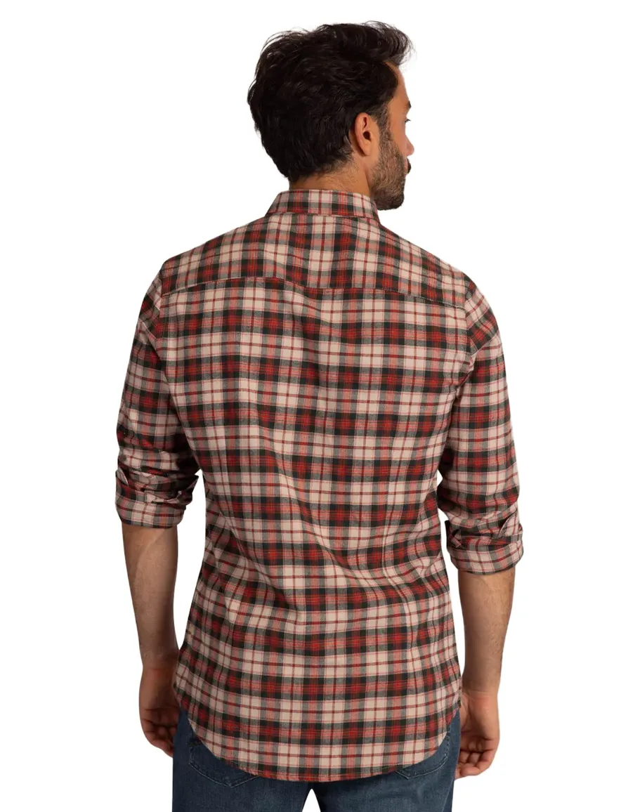 Overhemd New Zealand rood 26HN524-DARK HUNTER
