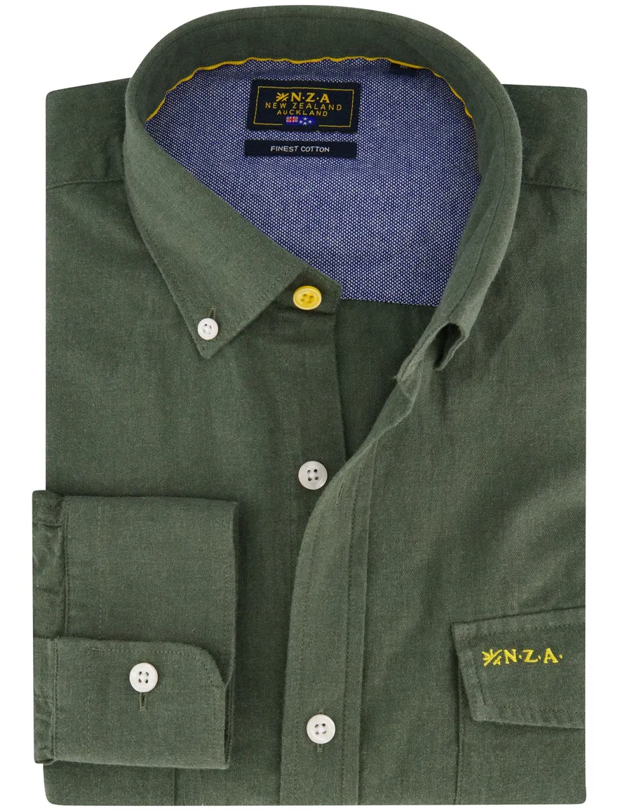 Overhemd New Zealand groen 26HN527-RANGER GREEN