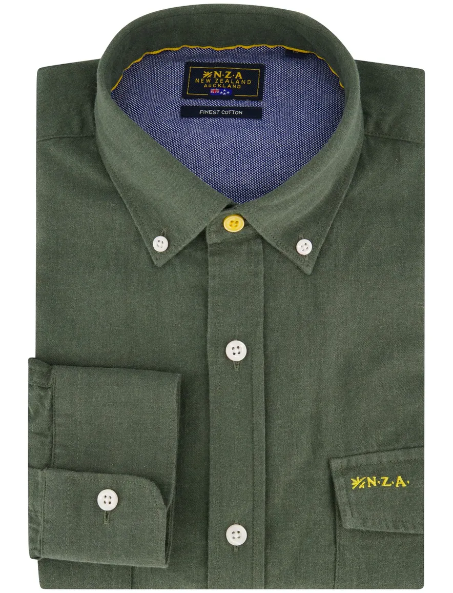 Overhemd New Zealand groen 26HN527-RANGER GREEN