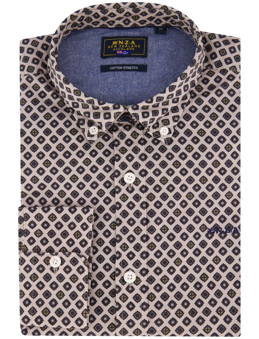 Overhemd New Zealand zwart stretch