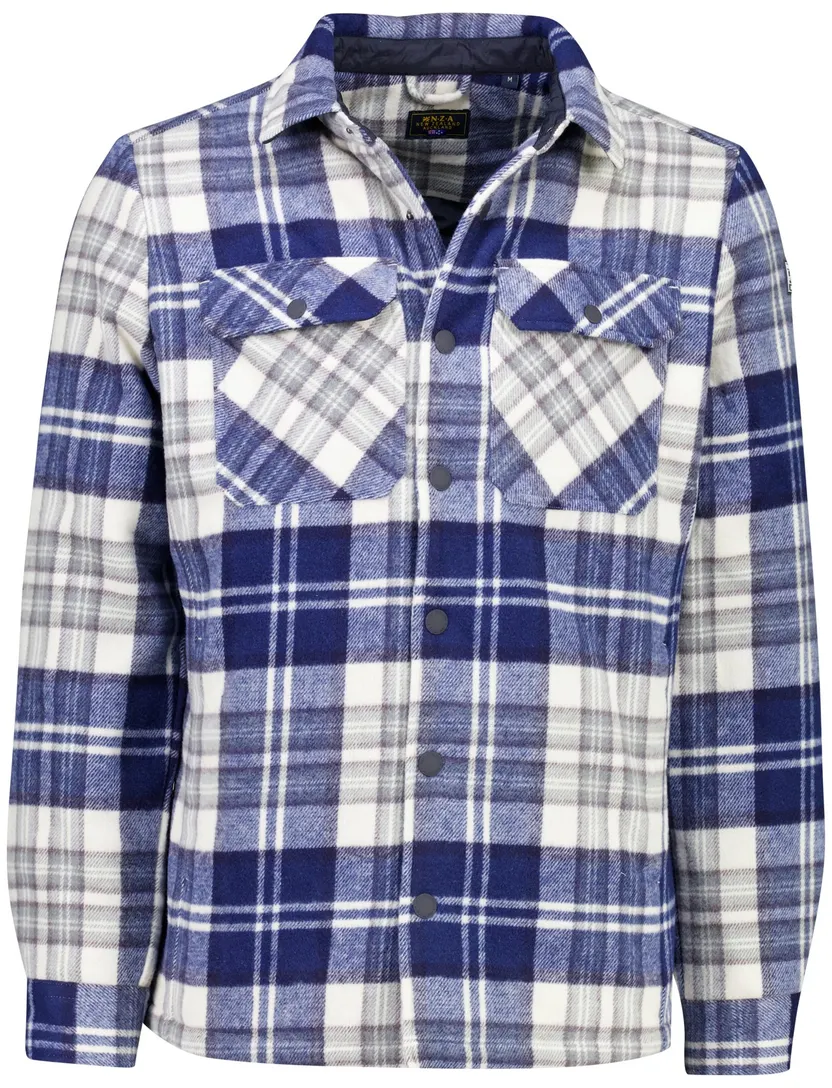 Overshirt New Zealand donkerblauw geruit