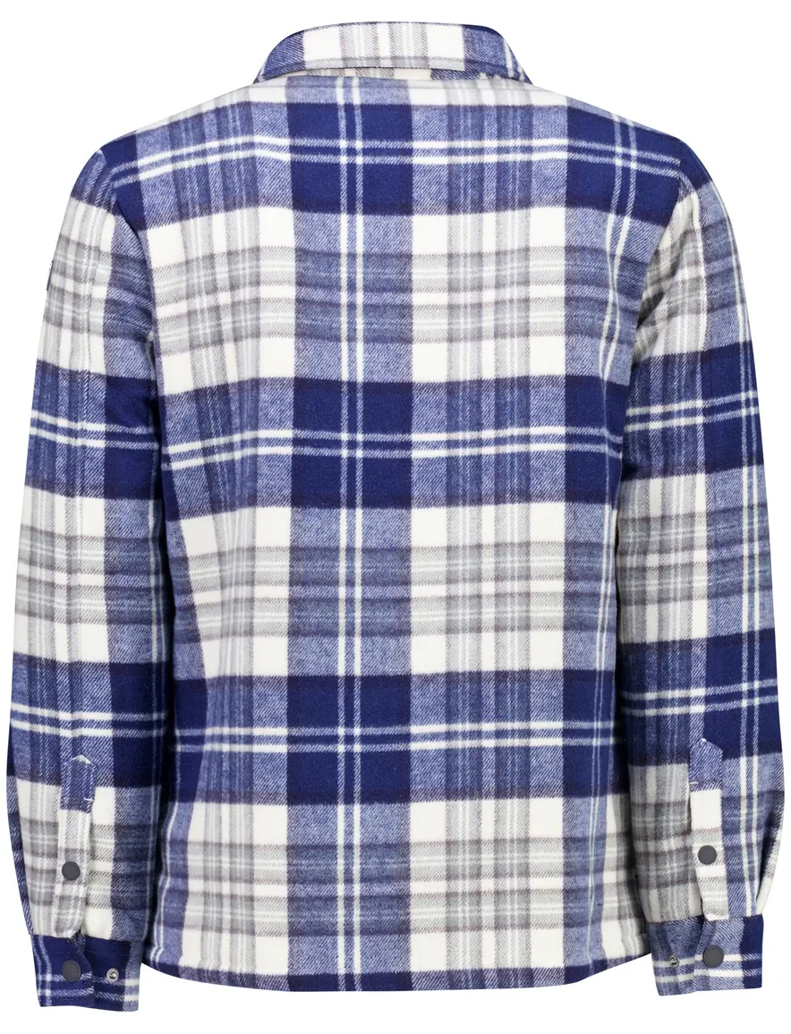New Zealand overshirt donkerblauw geruit met borstzak