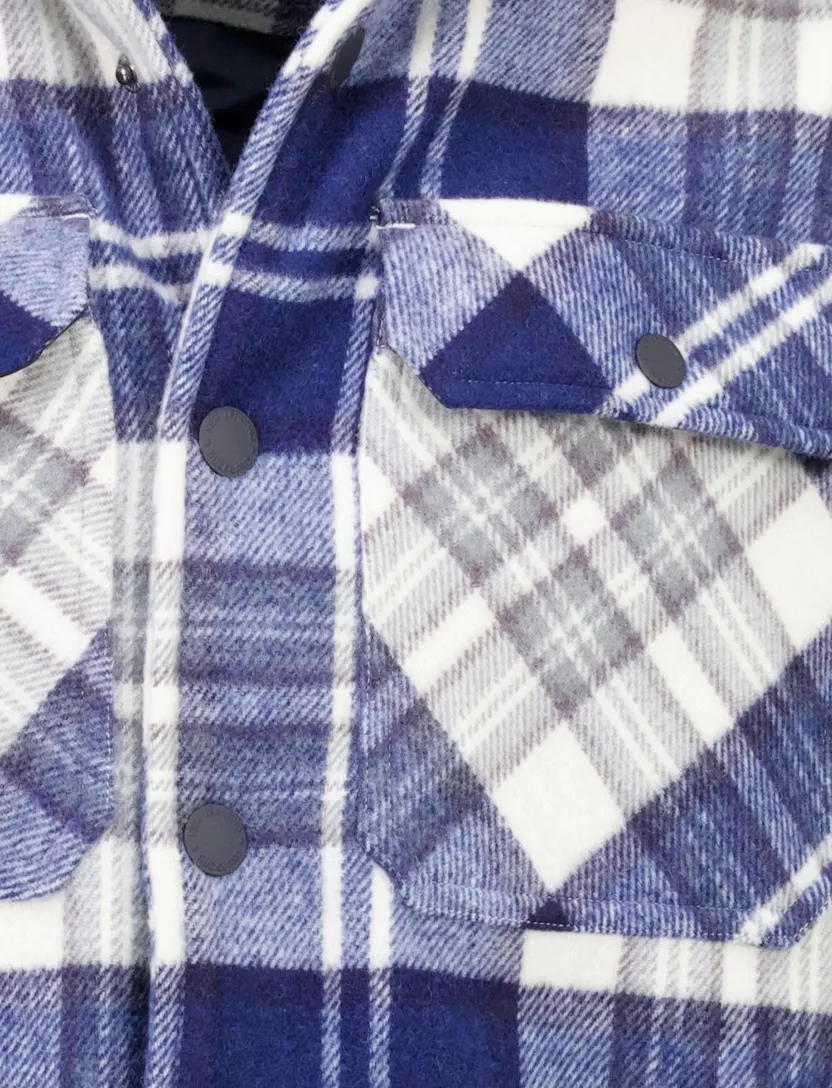 Overshirt New Zealand donkerblauw geruit