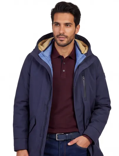 New Zealand New Zealand parka navy met borstzak