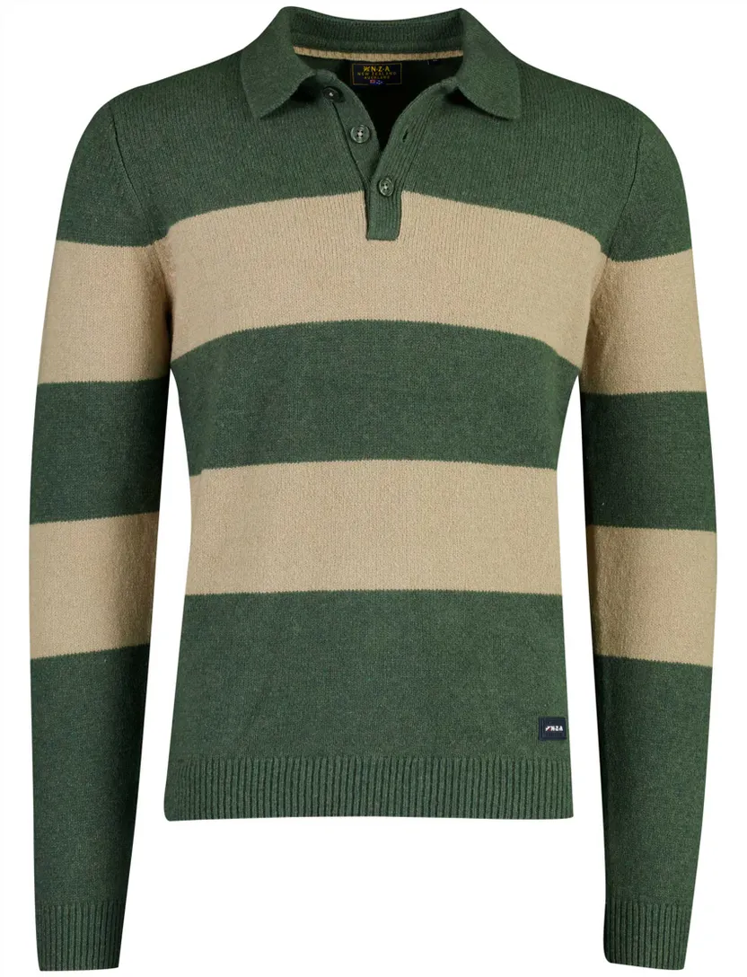 Trui New Zealand groen polokraag