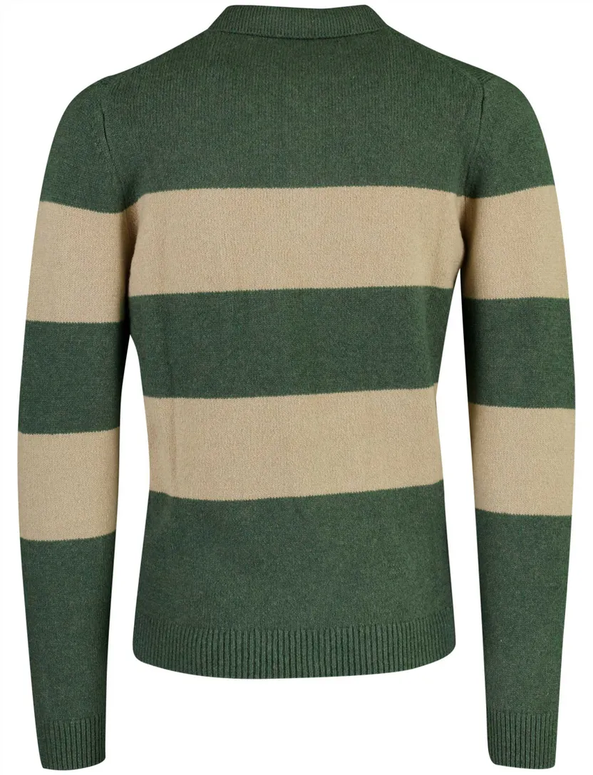 Trui New Zealand groen polokraag