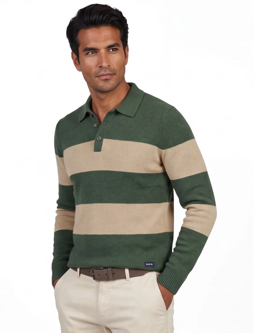 Trui New Zealand groen 26HN288-RANGER GREEN MELA