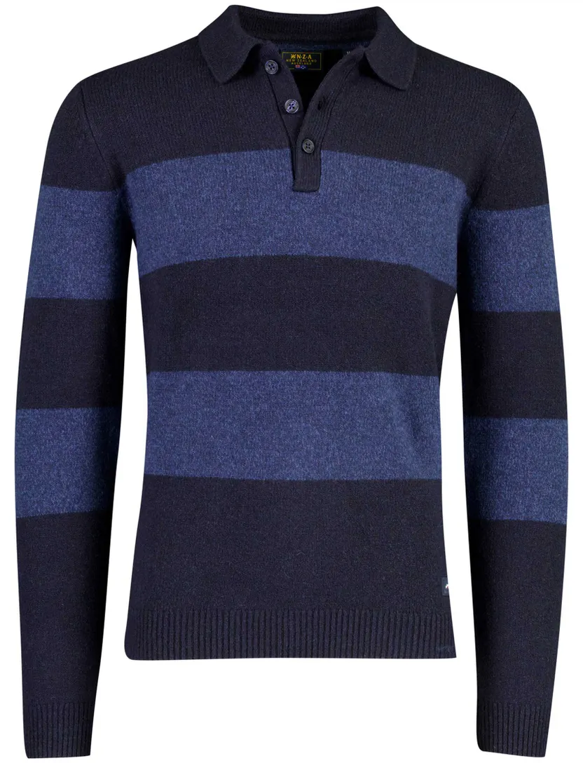 Trui New Zealand donkerblauw gebreid