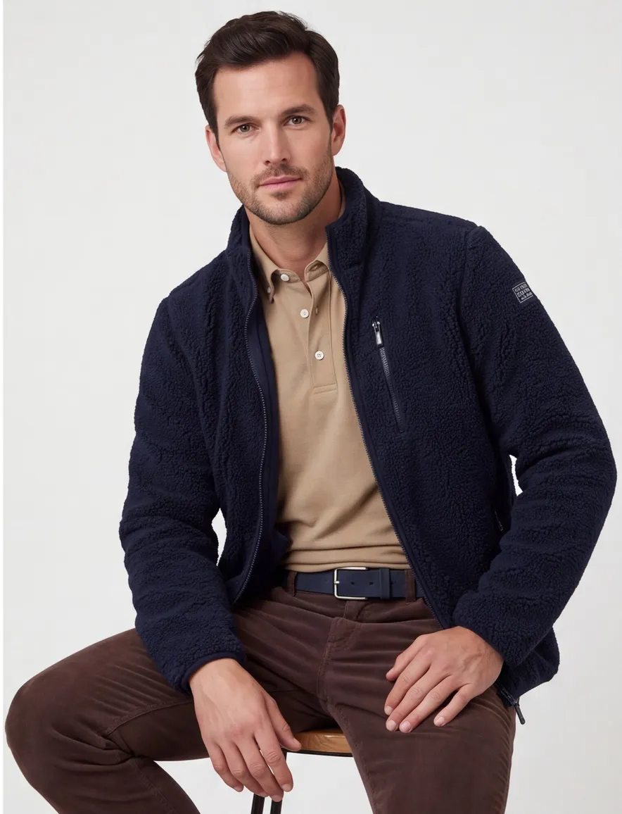 New Zealand outdoor vest donkerblauw met borstzak