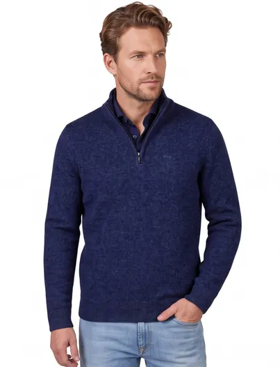 New Zealand Trui New Zealand donkerblauw wol
