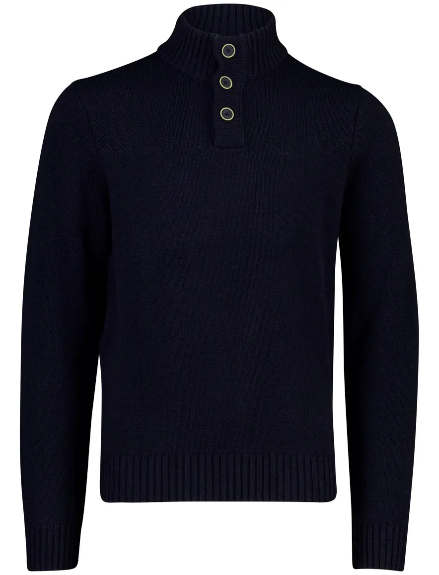 New Zealand trui donkerblauw gebreid schipperstrui