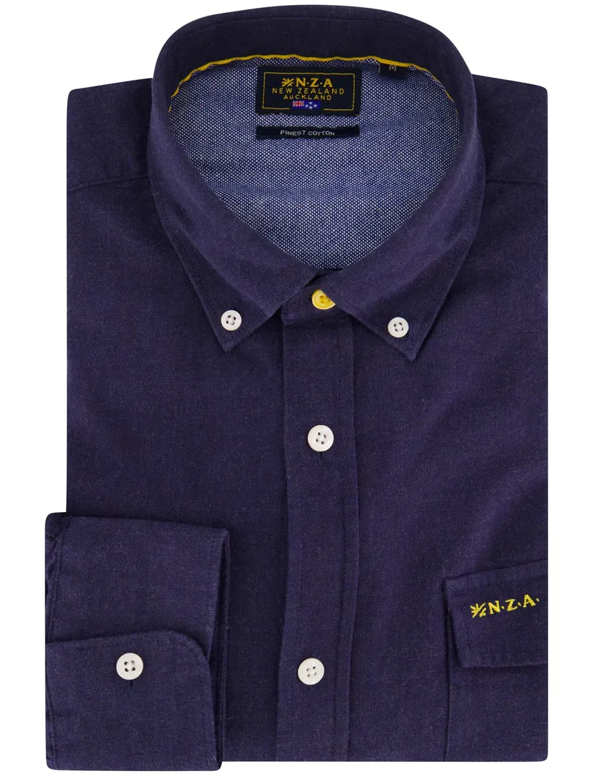 Overhemd New Zealand donkerblauw
