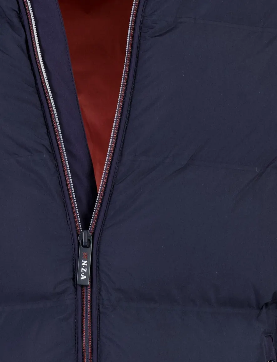 New Zealand gewatteerde jas donkerblauw warm