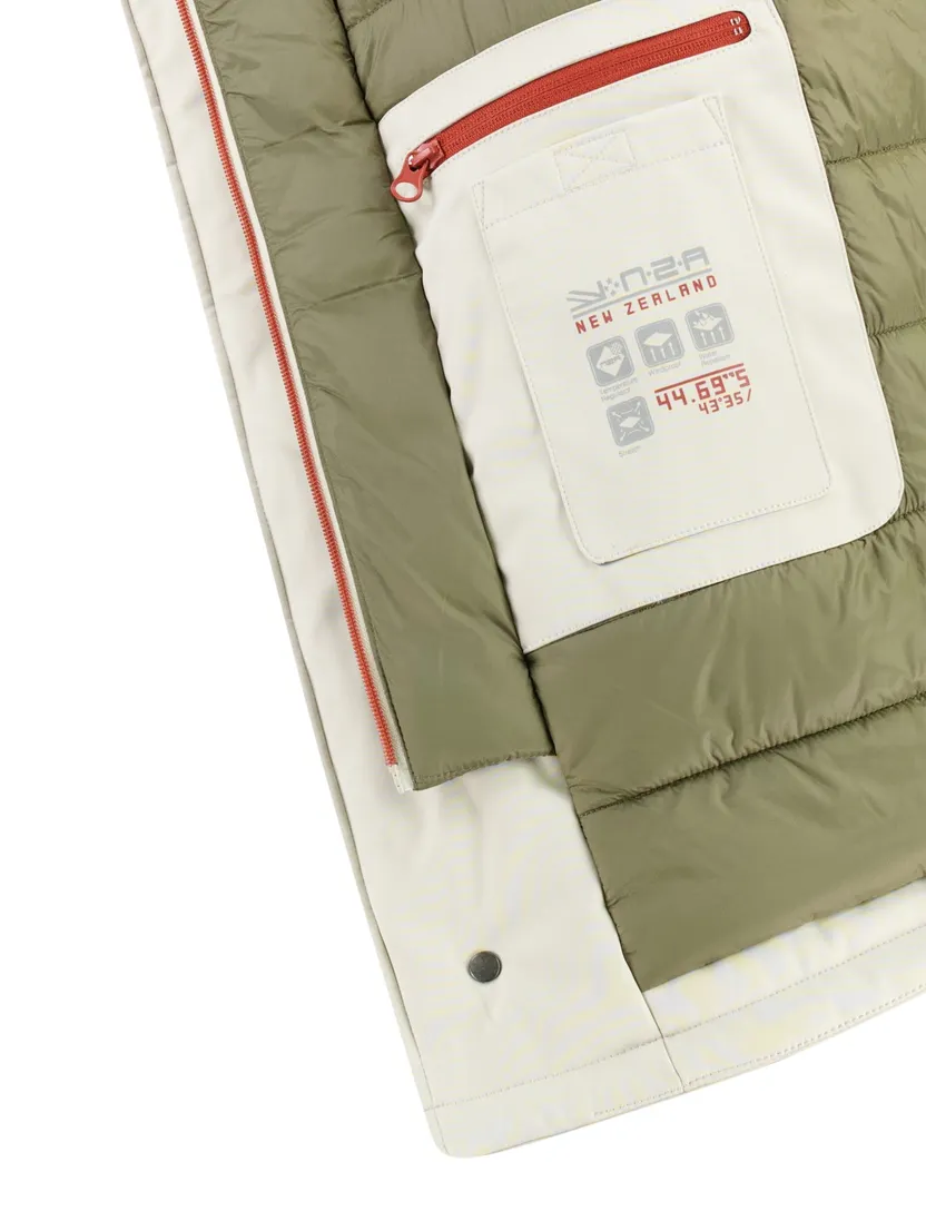 Regenjas New Zealand creme polyester waterdicht