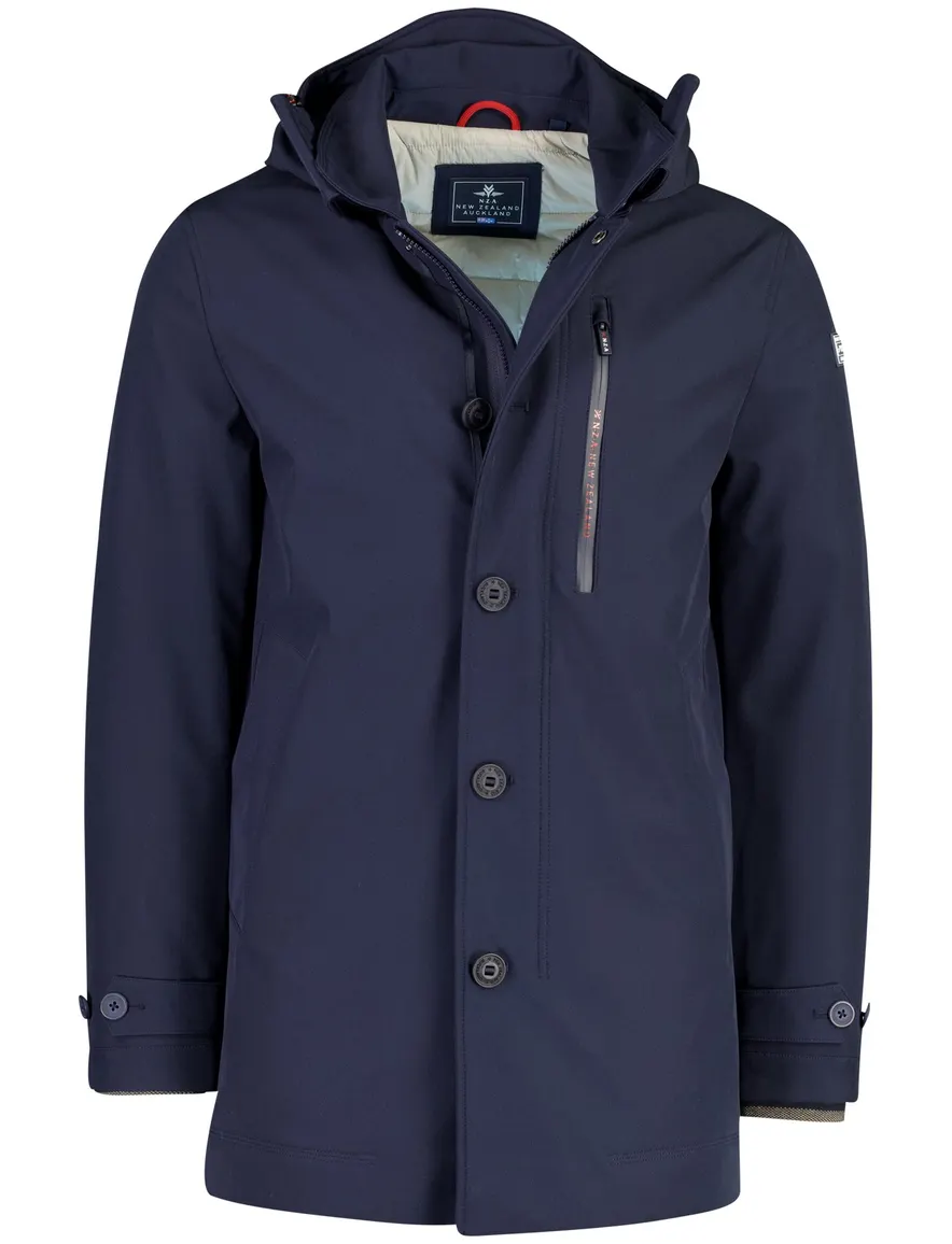 New Zealand parka jas donkerblauw waterdicht