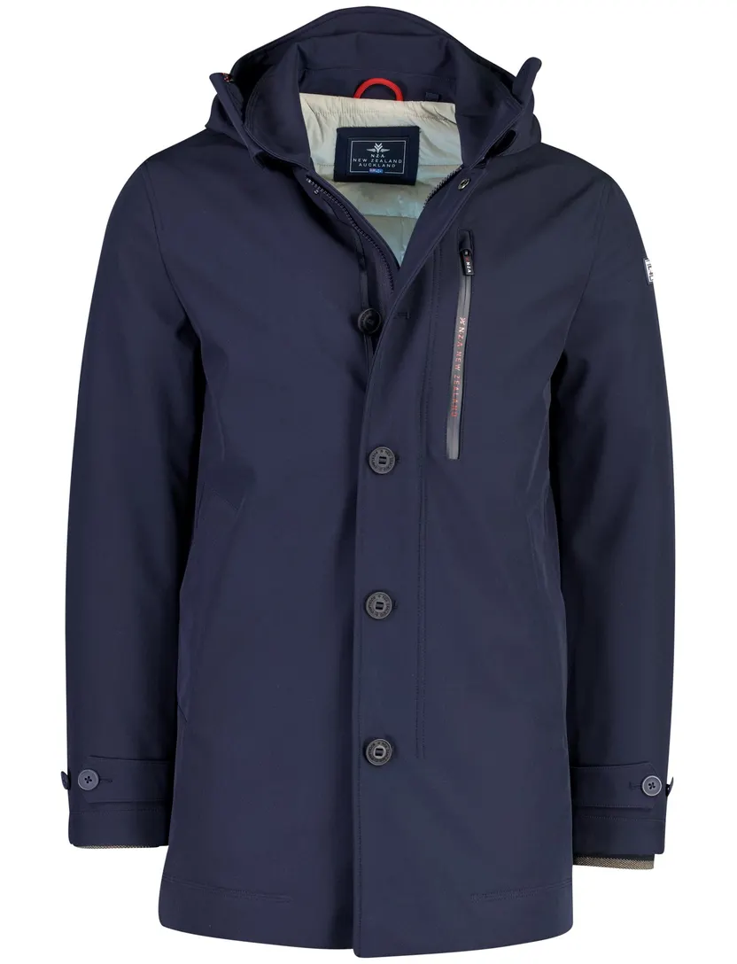 Parka jas New Zealand donkerblauw waterdicht