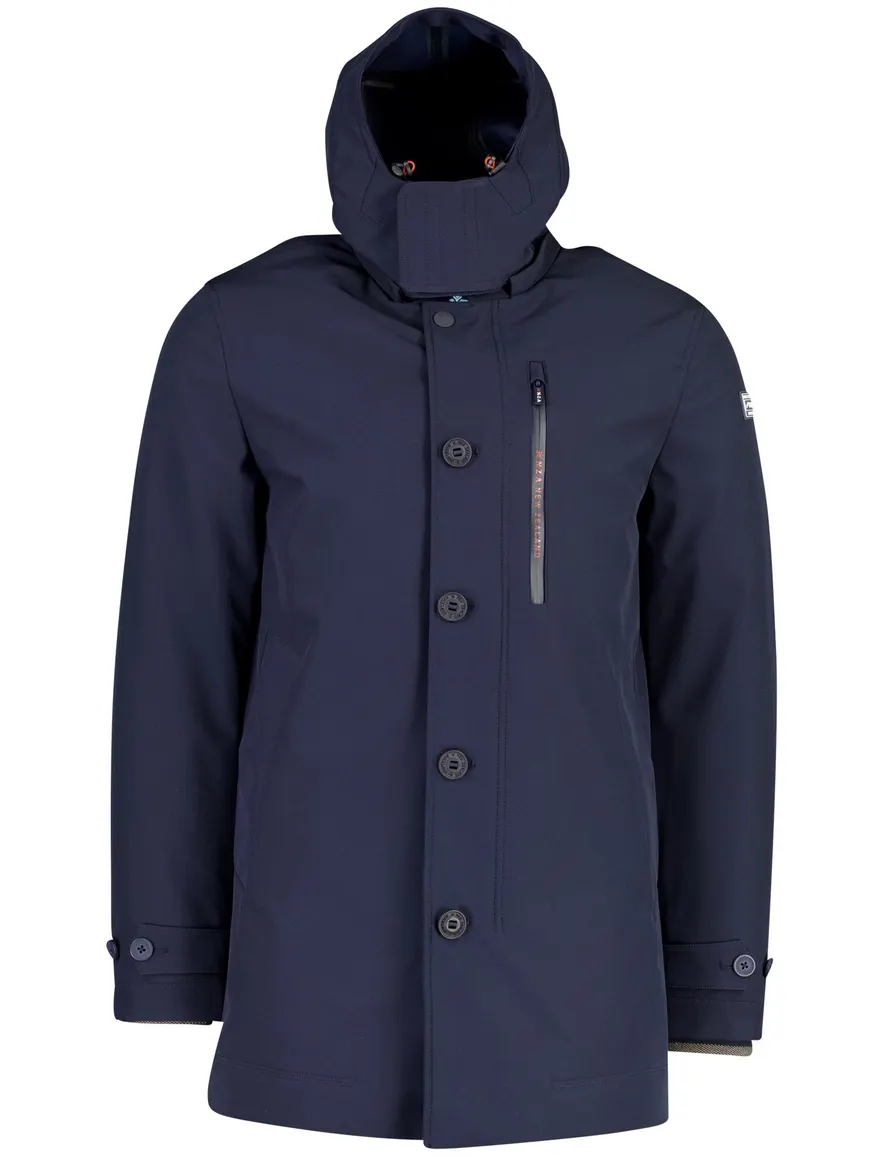 New Zealand parka jas donkerblauw waterdicht