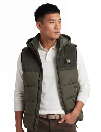 PME Legend PME Legend bodywarmer donkergroen