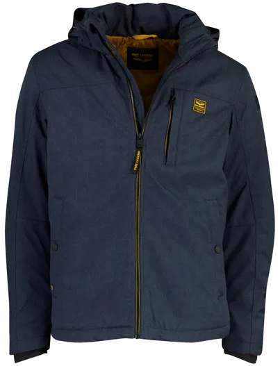 PME Legend PME Legend windjack donkerblauw waterafstotend met borstzak